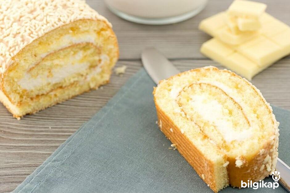 Muzlu Rulo Pasta  Tarifler Yaş Pasta Tarifleri